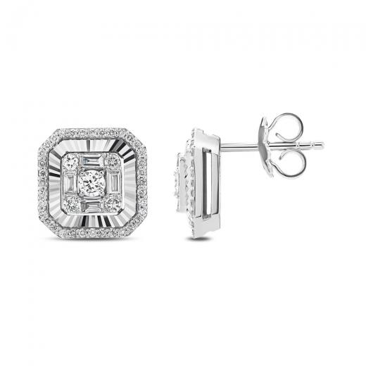 0.90 ct. Diamond Baguette Earrings